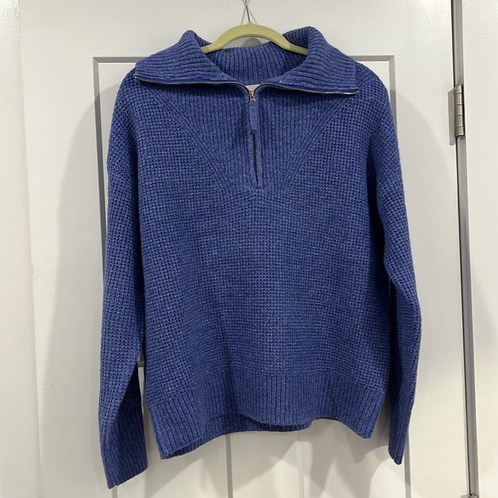 Zip pullover sweater